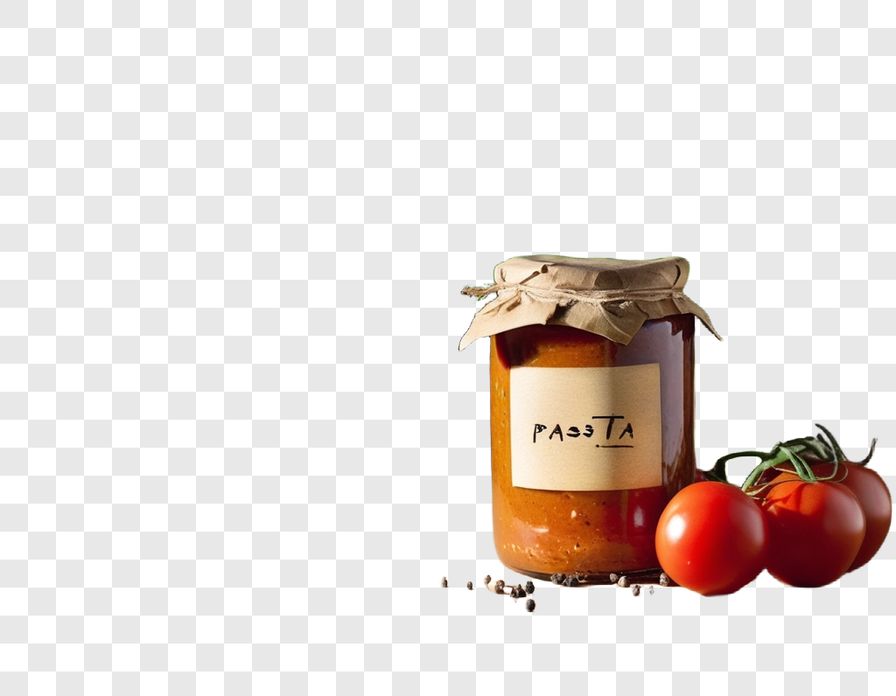 Pasta sauce jar after background removal